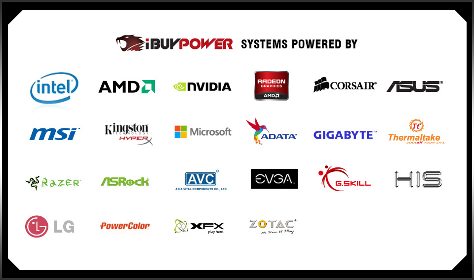 iBUYPOWER IS POWERED BY: View All