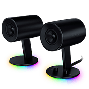 Razer Nommo Chroma RGB Gaming Speakers-Full Range Immersion; Glass Fiber Drivers; Rear-Facing Bass Ports