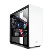 NZXT H710 Tempered Glass Gaming Case - Matte White
