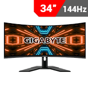 34" [3440x1440] Gigabyte G34WQC A 144HZ Curved Gaming Monitor-Single Monitor