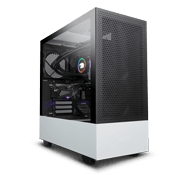 NZXT H510 Flow Tempered Glass Gaming Case - White/Black