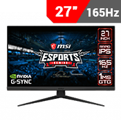 27" [2560x1440] MSI OPTIX G273QF Gaming Monitor - 165Hz 1ms-Single Monitor