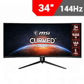 34" [3440x1440] MSI OPTIX MAG342CQR Curved Gaming Monitor - 144Hz 1ms-Single Monitor