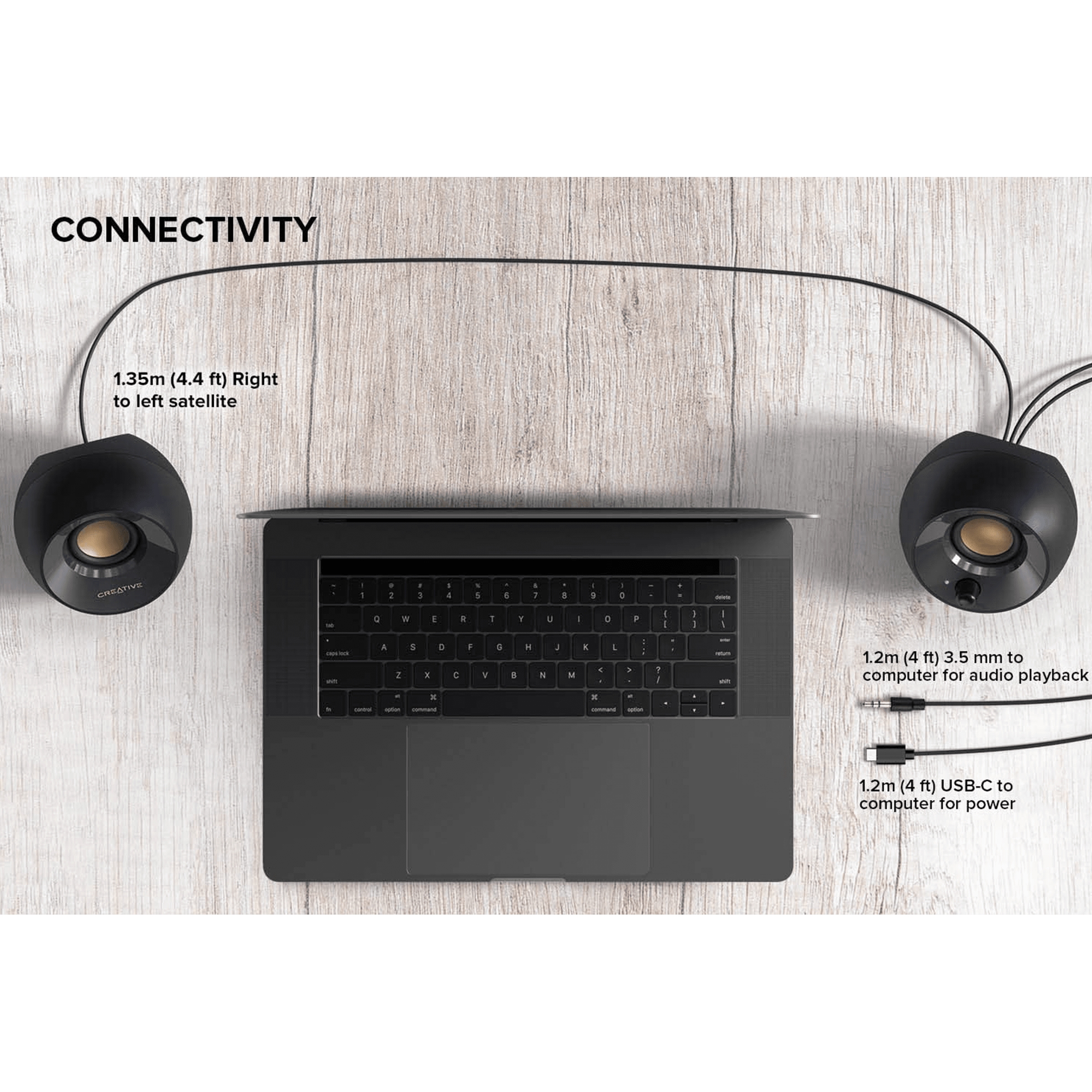Creative Pebble V2 2.0 USB Speaker System Black