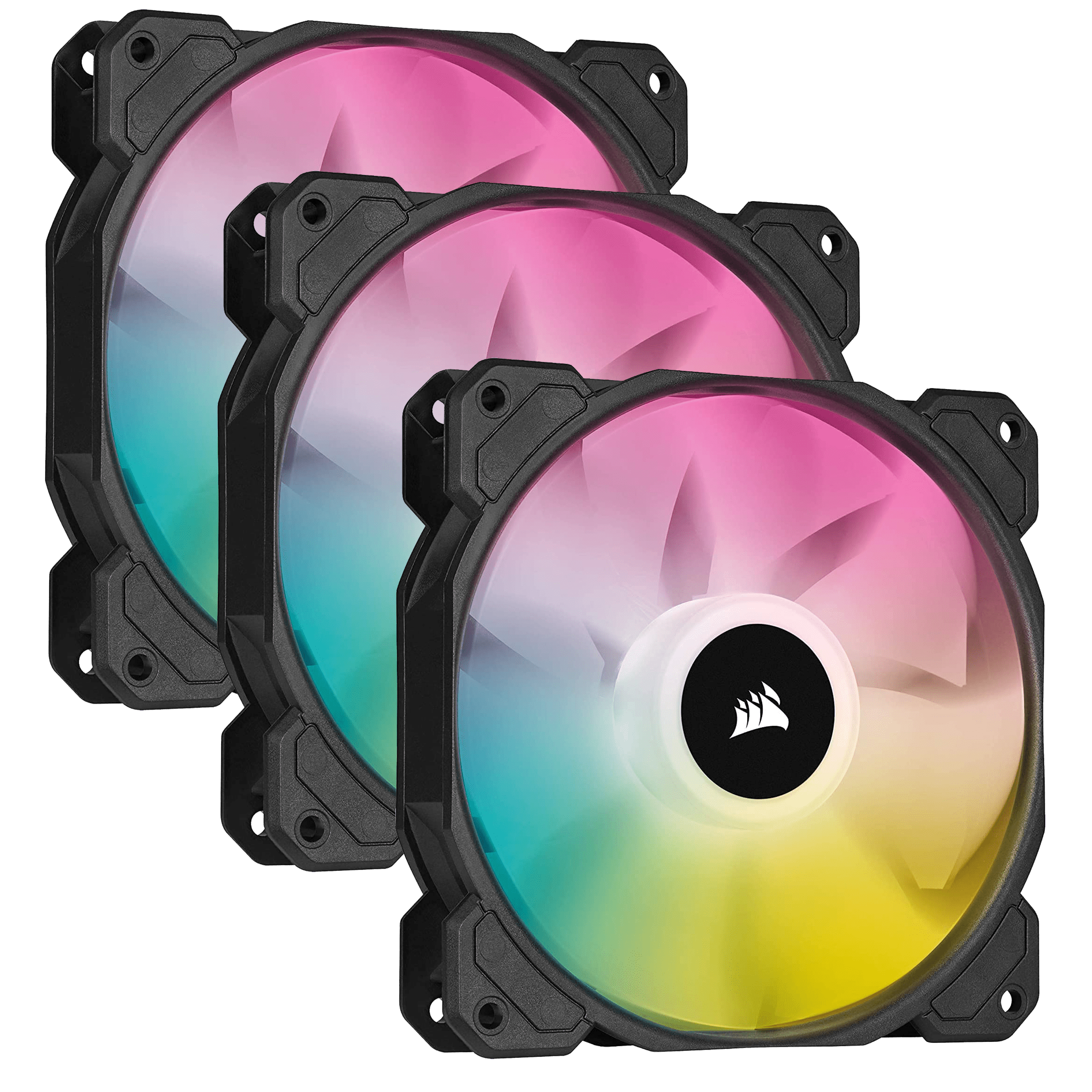 CORSAIR iCUE SP120 RGB ELITE 120mm Black PWM Triple Fan Pack w
