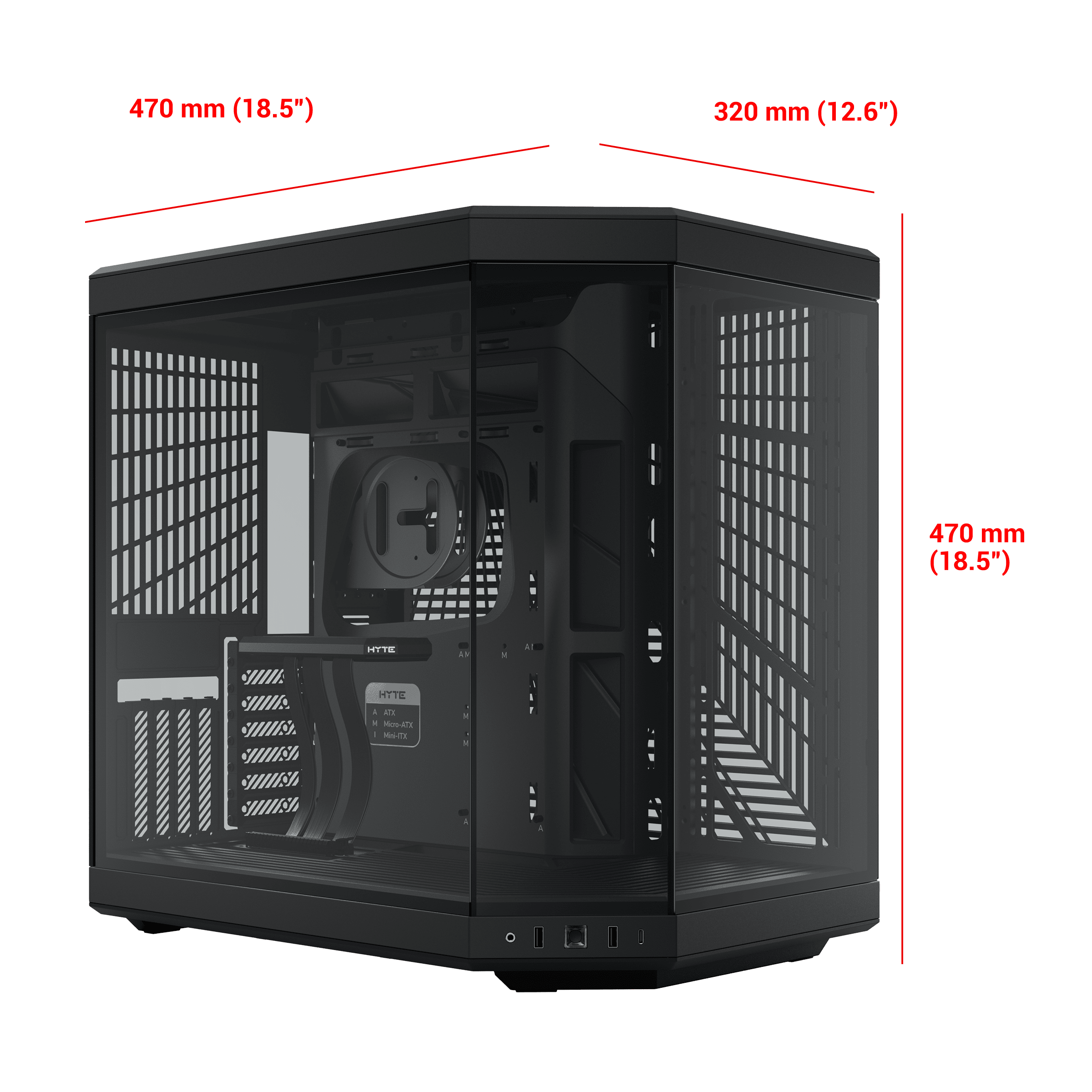 Y70 - Our New PC Case with LCD Screen - Snow White | HYTE