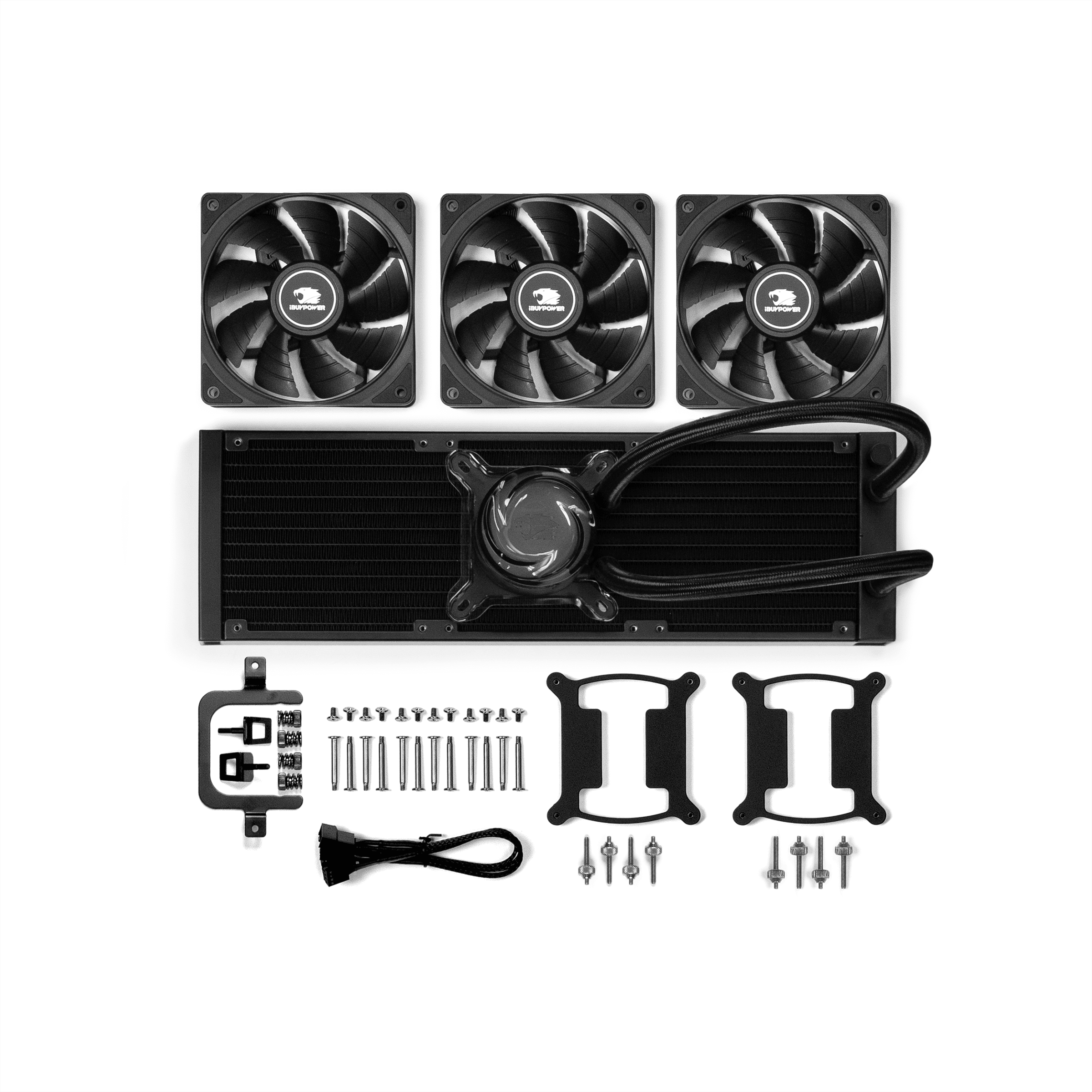 AIOクーラーPC iBUYPOWER AW4 360mm ARGB Liquid Cooler - Black
