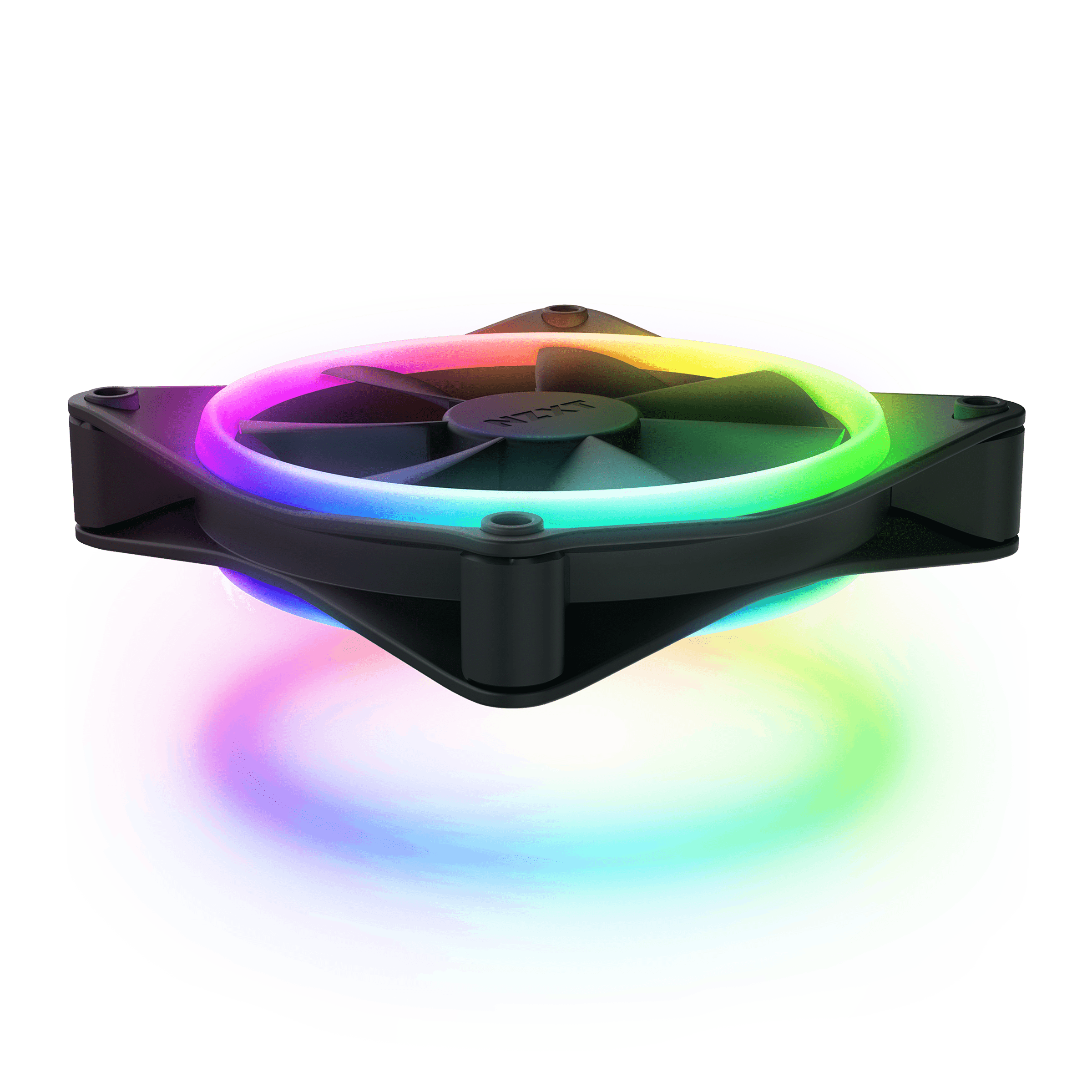 NZXT F120 DUO RGB 120mm Triple Fan Pack w/ RGB Controller - Black