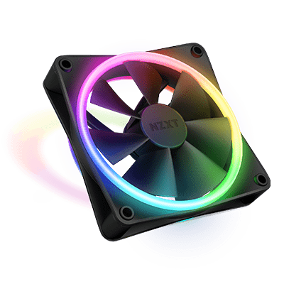 NZXT F120 DUO RGB 120mm Triple Fan Pack w/ RGB Controller - Black
