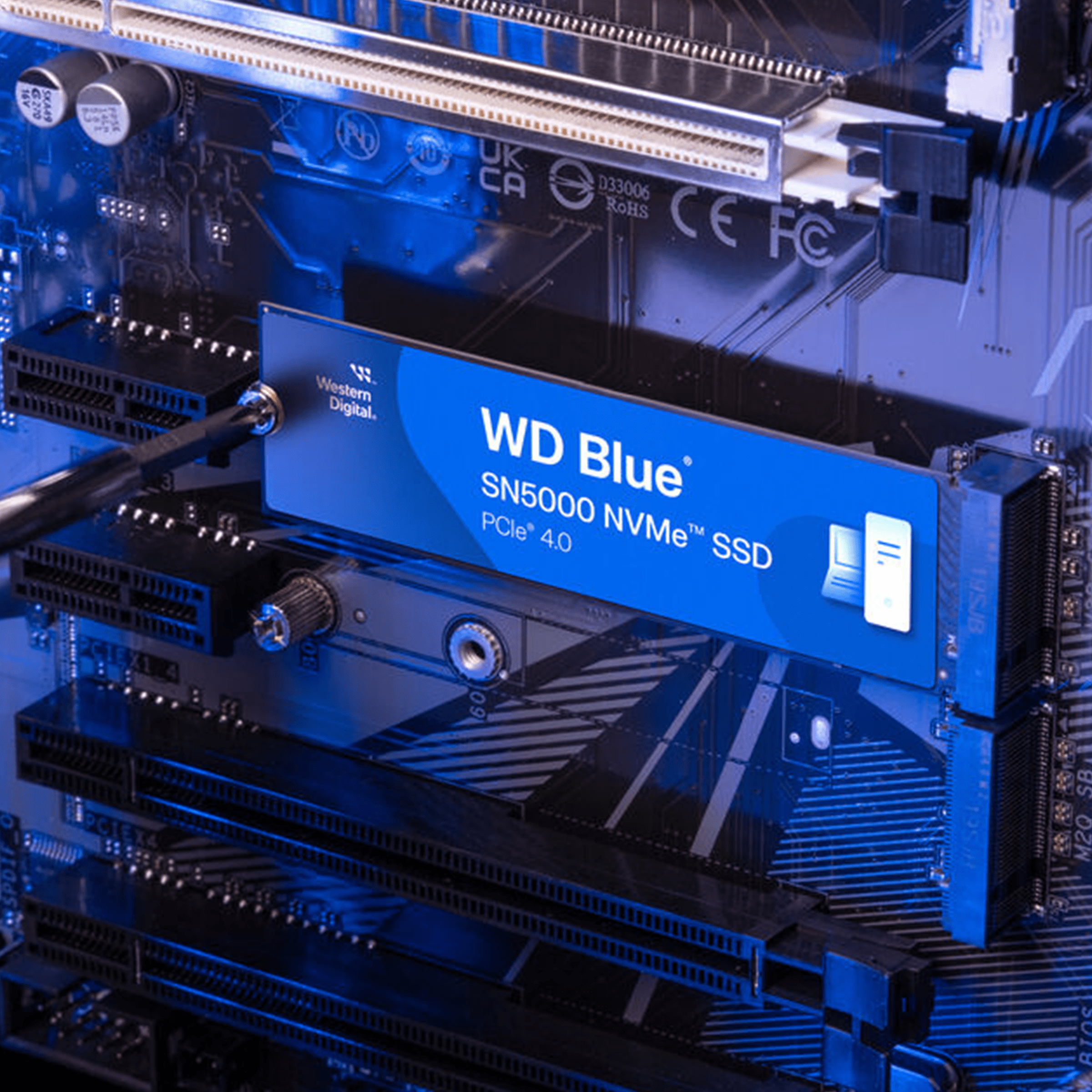 2TB WD Blue SN5000 M.2 PCIe Gen 4 NVMe SSD