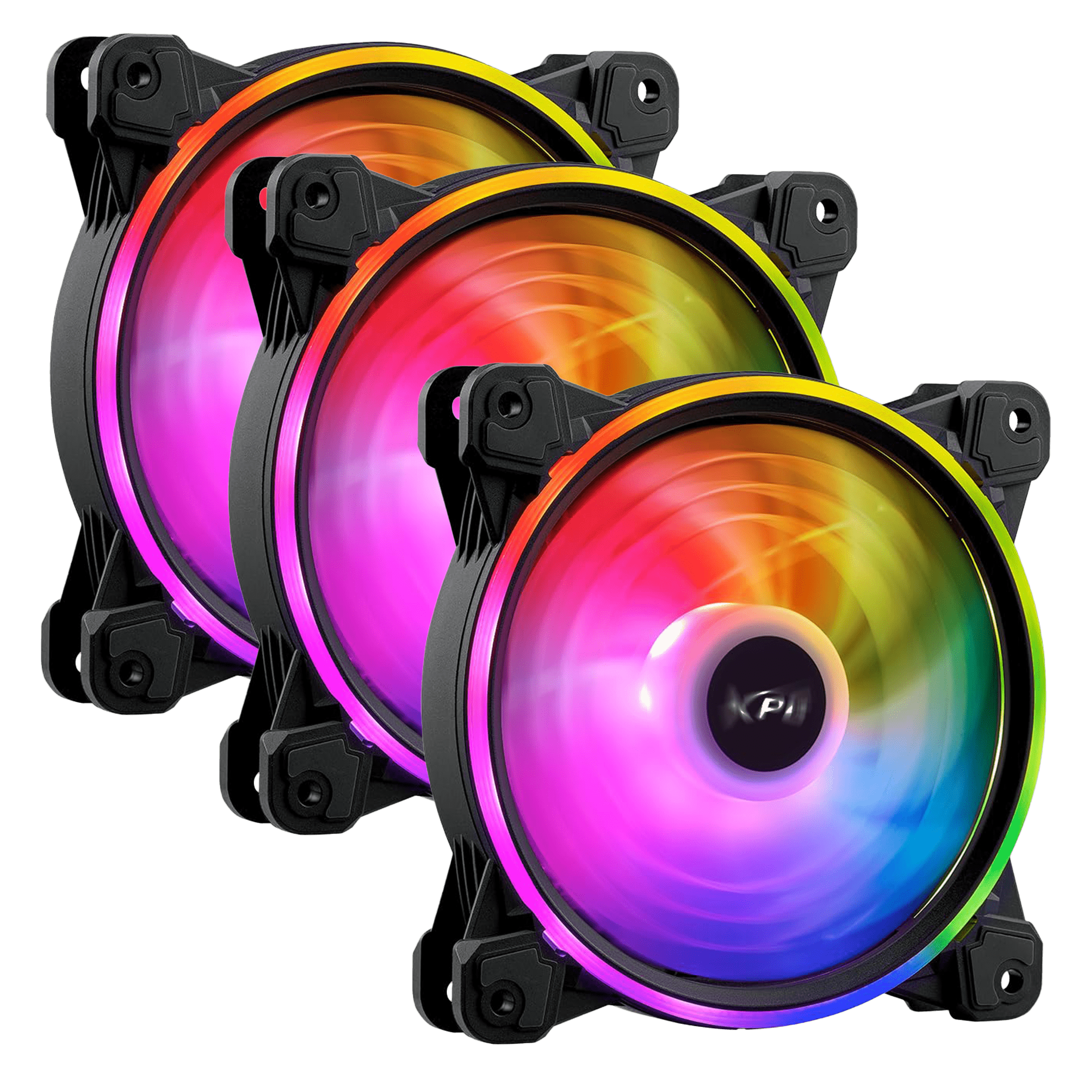 ADATA XPG Hurricane ARGB 120mm PWM Triple Fan Pack - Black