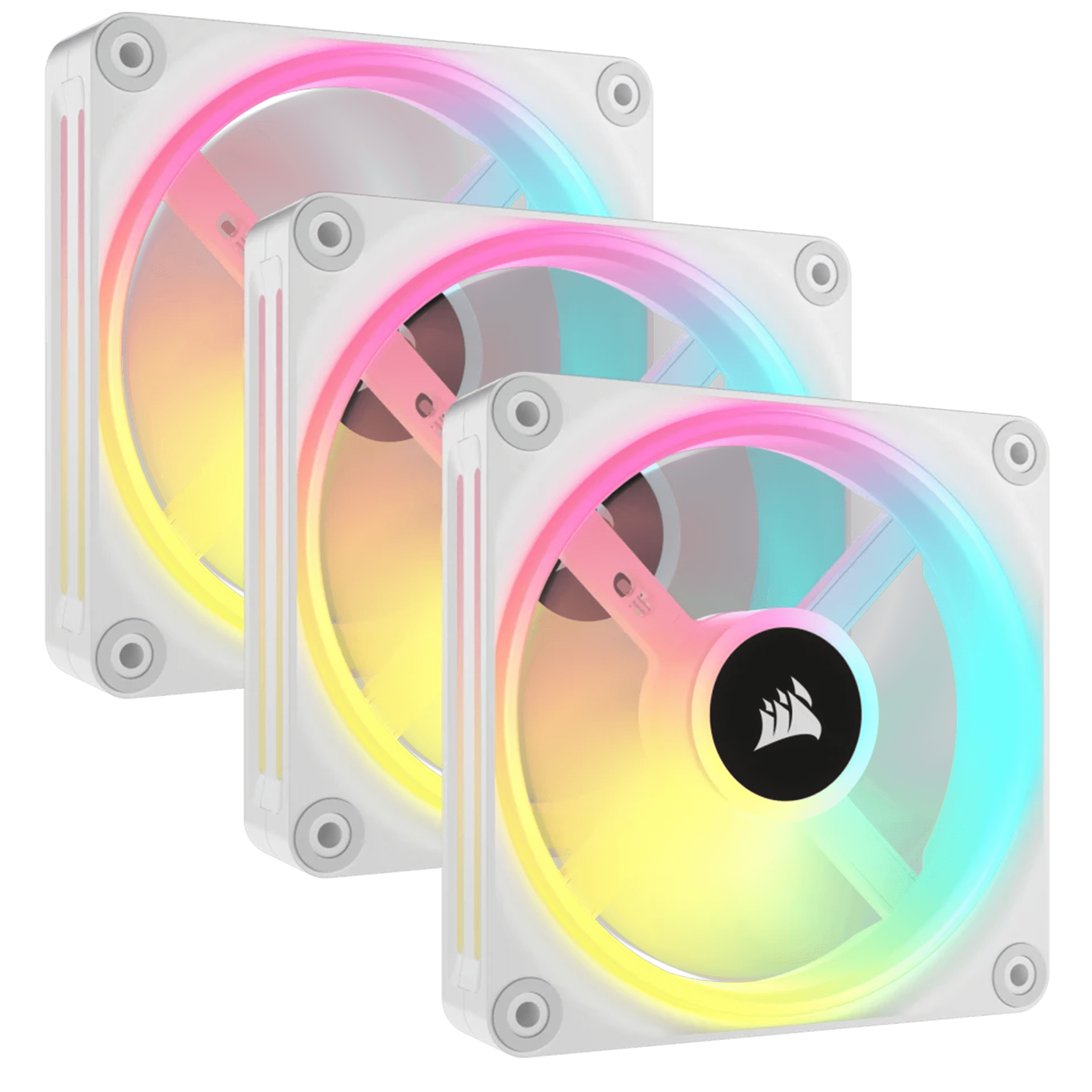 CORSAIR iCUE LINK QX120 RGB 120mm PWM Triple Fan Pack w/ iCUE LINK