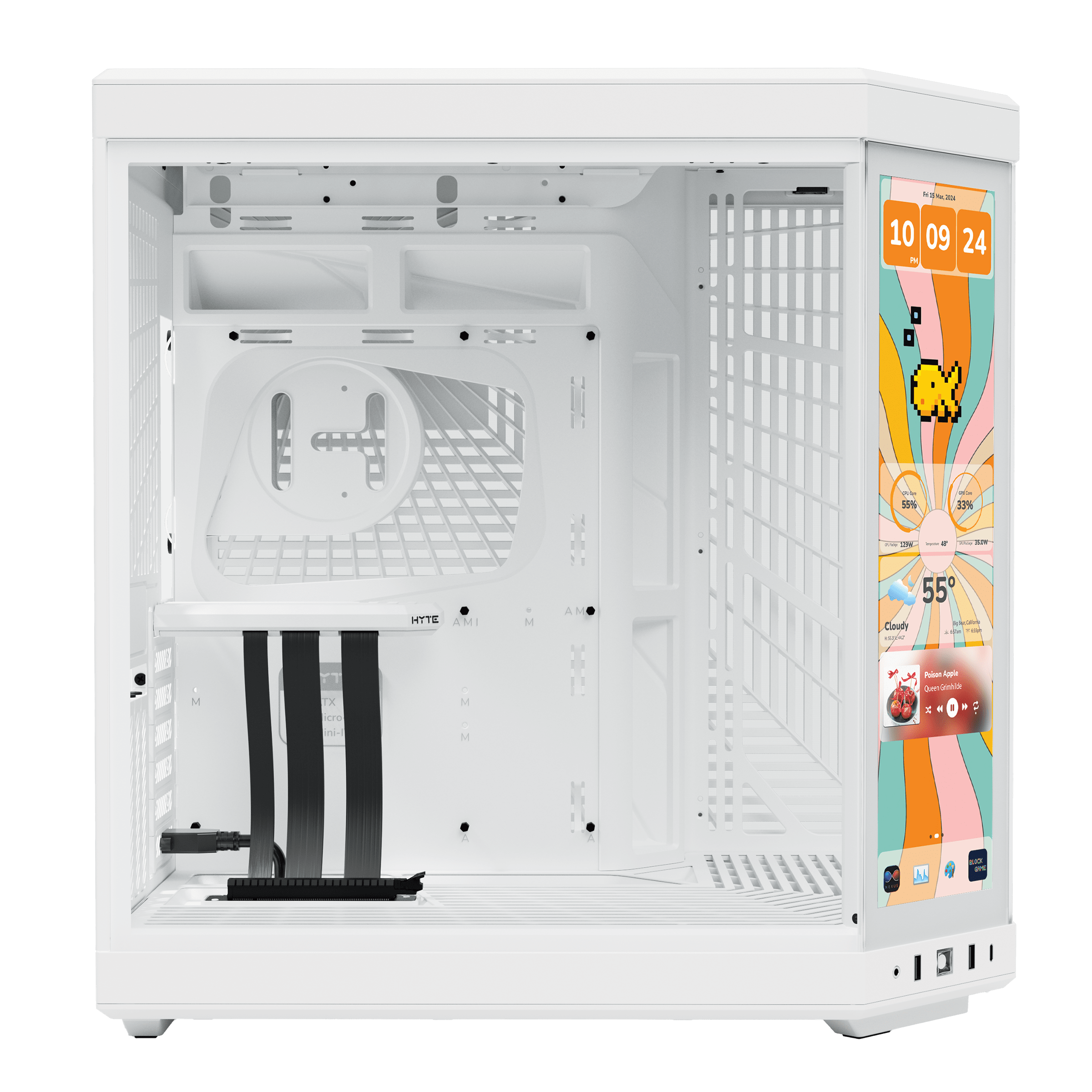 Y70 Touch Infinite  White 新品未使用品 Y70 touch infinite Display Upgrade - Snow White | HYTE