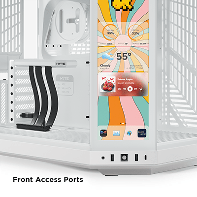 HYTE Y70 Touch Infinite Gaming Case - Snow White