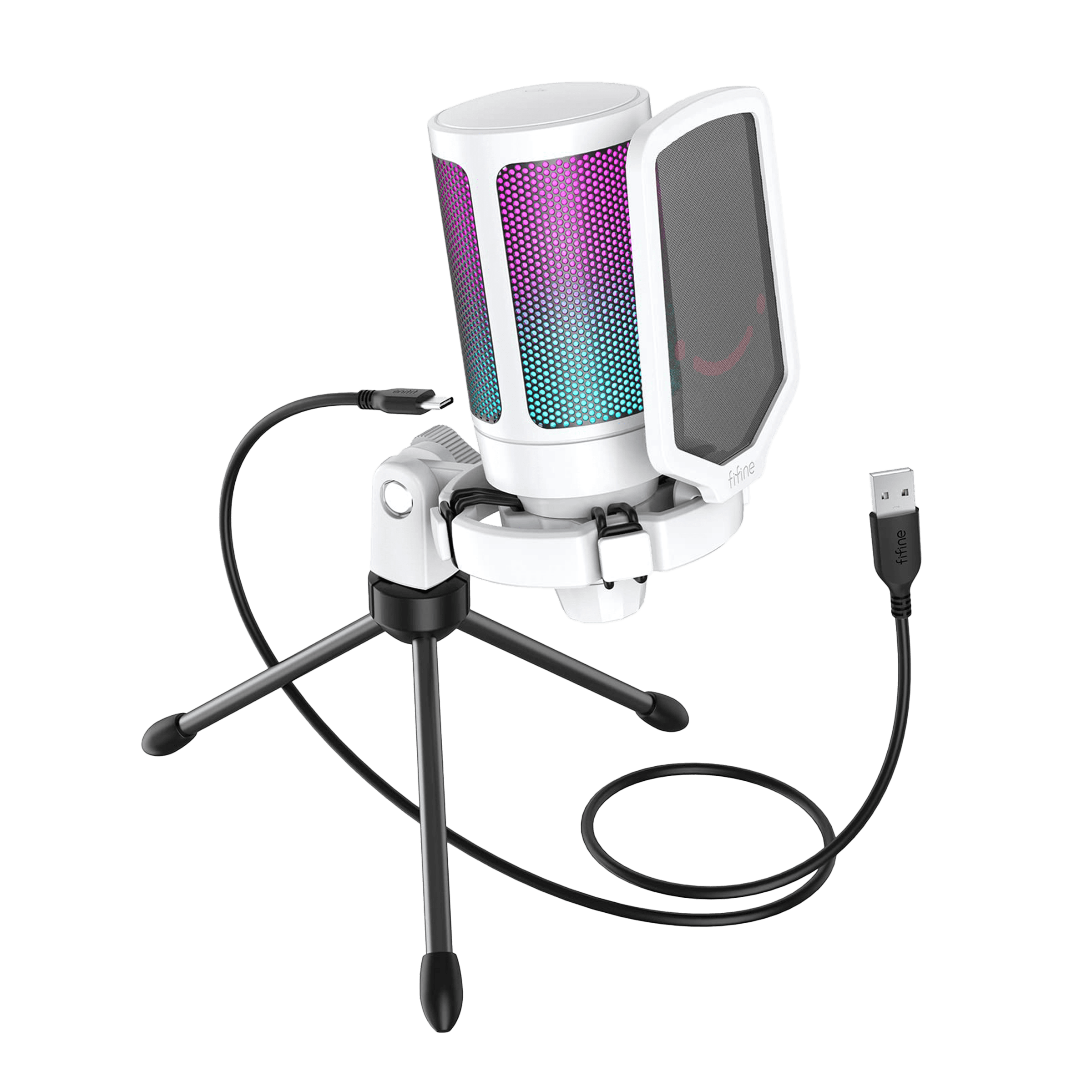 FIFINE Ampligame USB Microphone - White