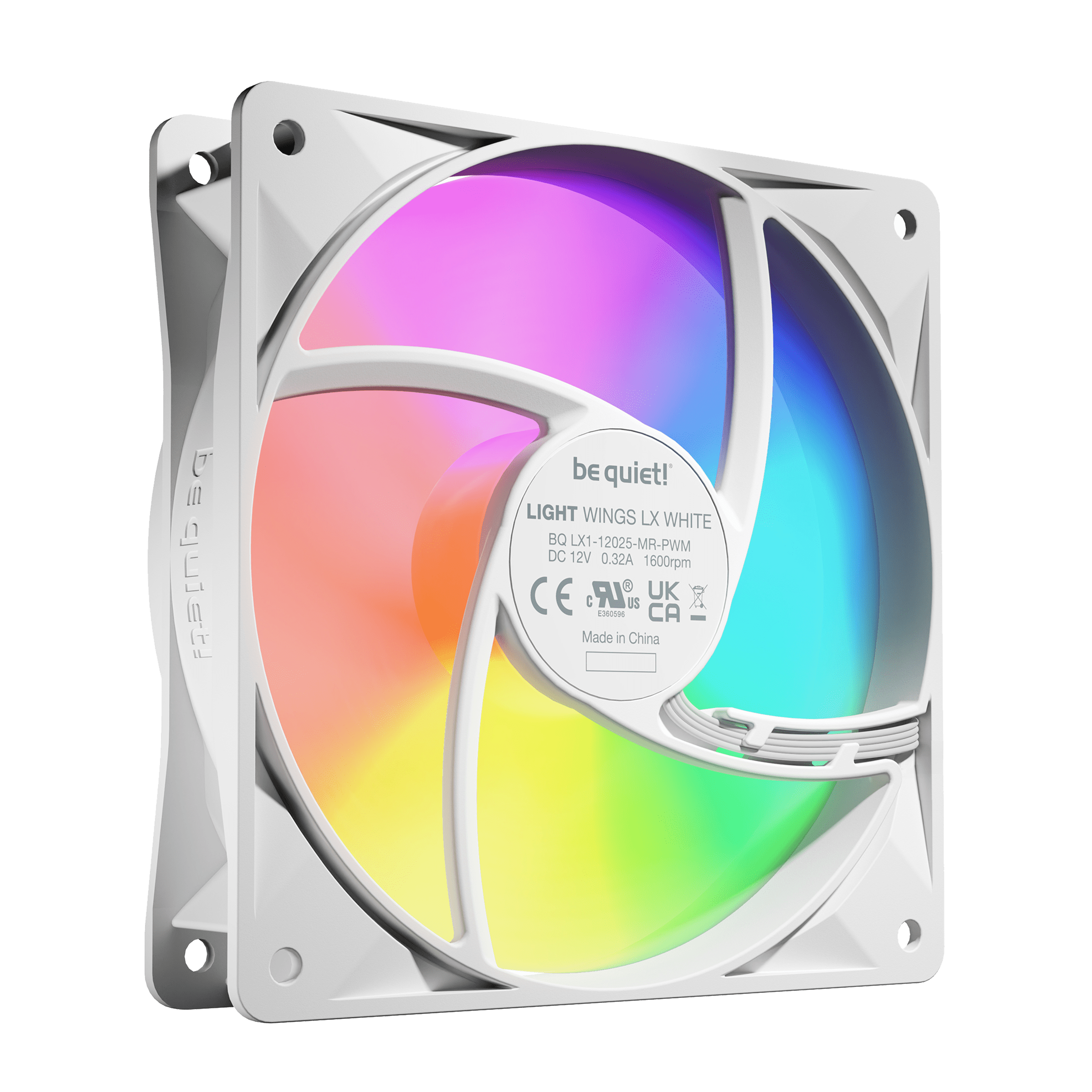 be quiet! Light Wings LX ARGB 120mm PWM Triple Fan Pack - White