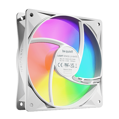 be quiet! Light Wings LX ARGB 120mm PWM Triple Fan Pack - White
