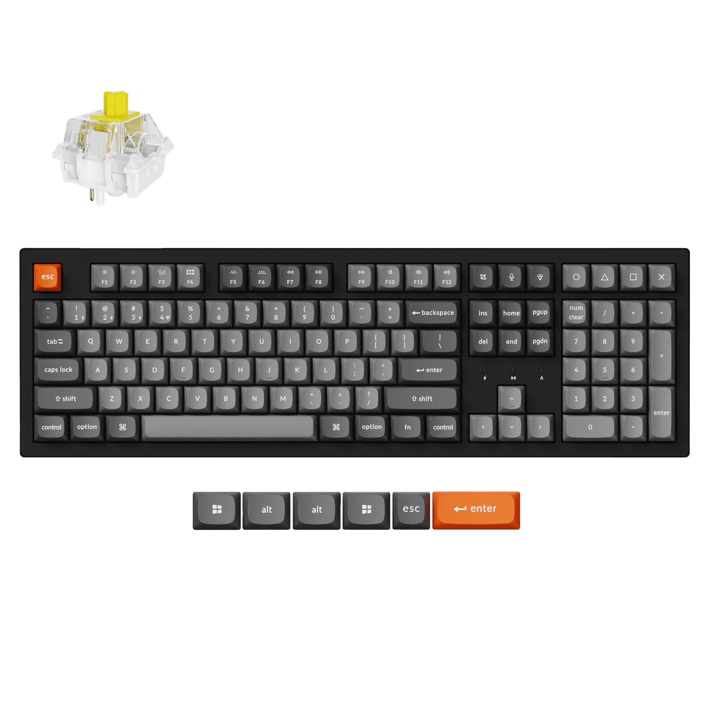 Keychron K10 Max Wireless Mechanical Keyboard - Super Banana Switches