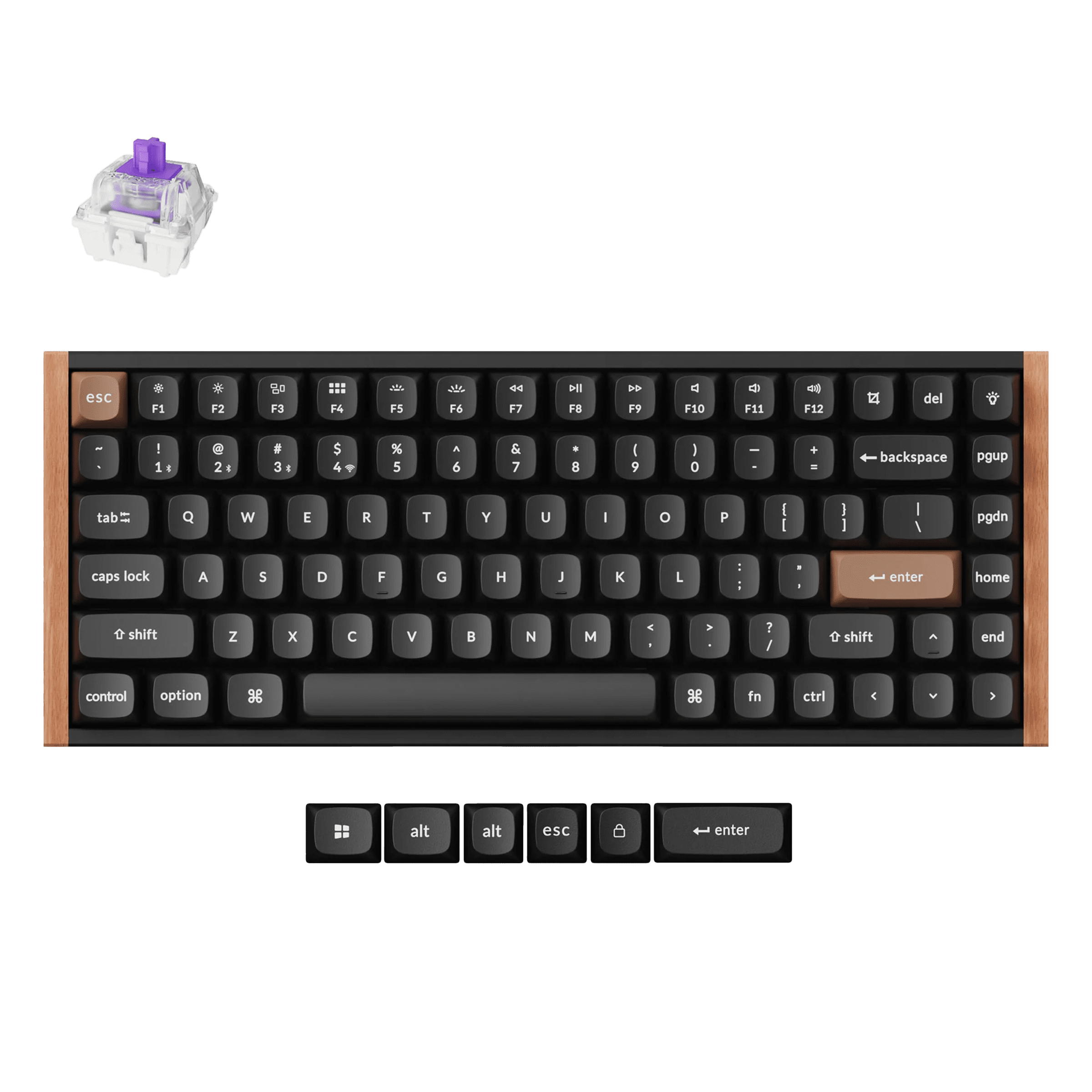 Keychron K2 HE Wireless Gaming Keyboard - Black, Gateron