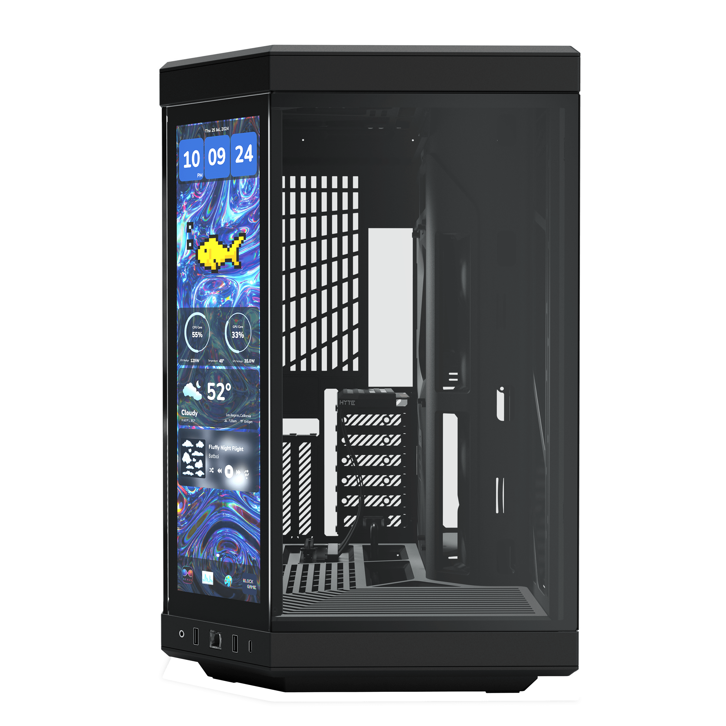 HYTE Y70 Touch Infinite Gaming Case - Pitch Black