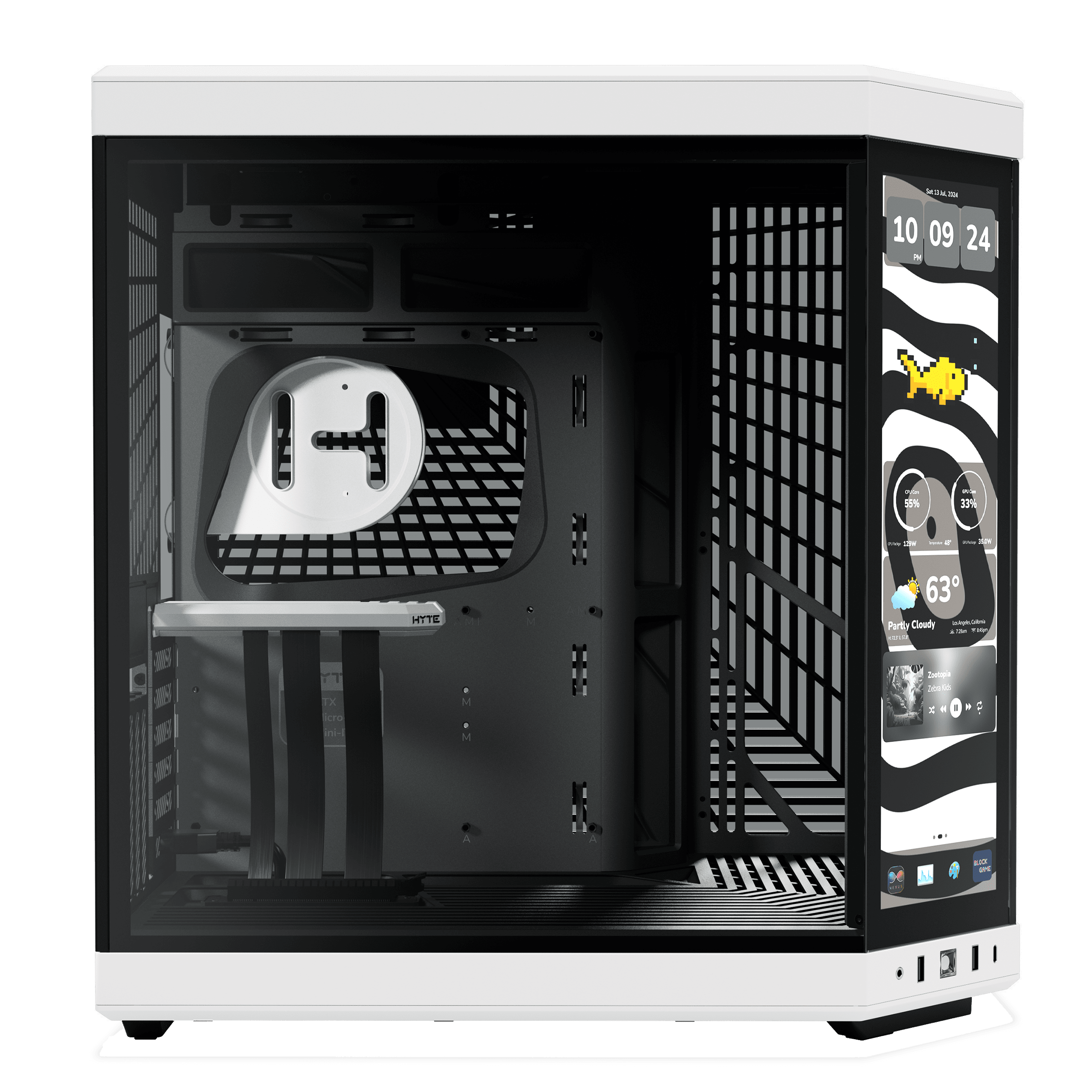 HYTE Y70 Touch Infinite Gaming Case - Panda