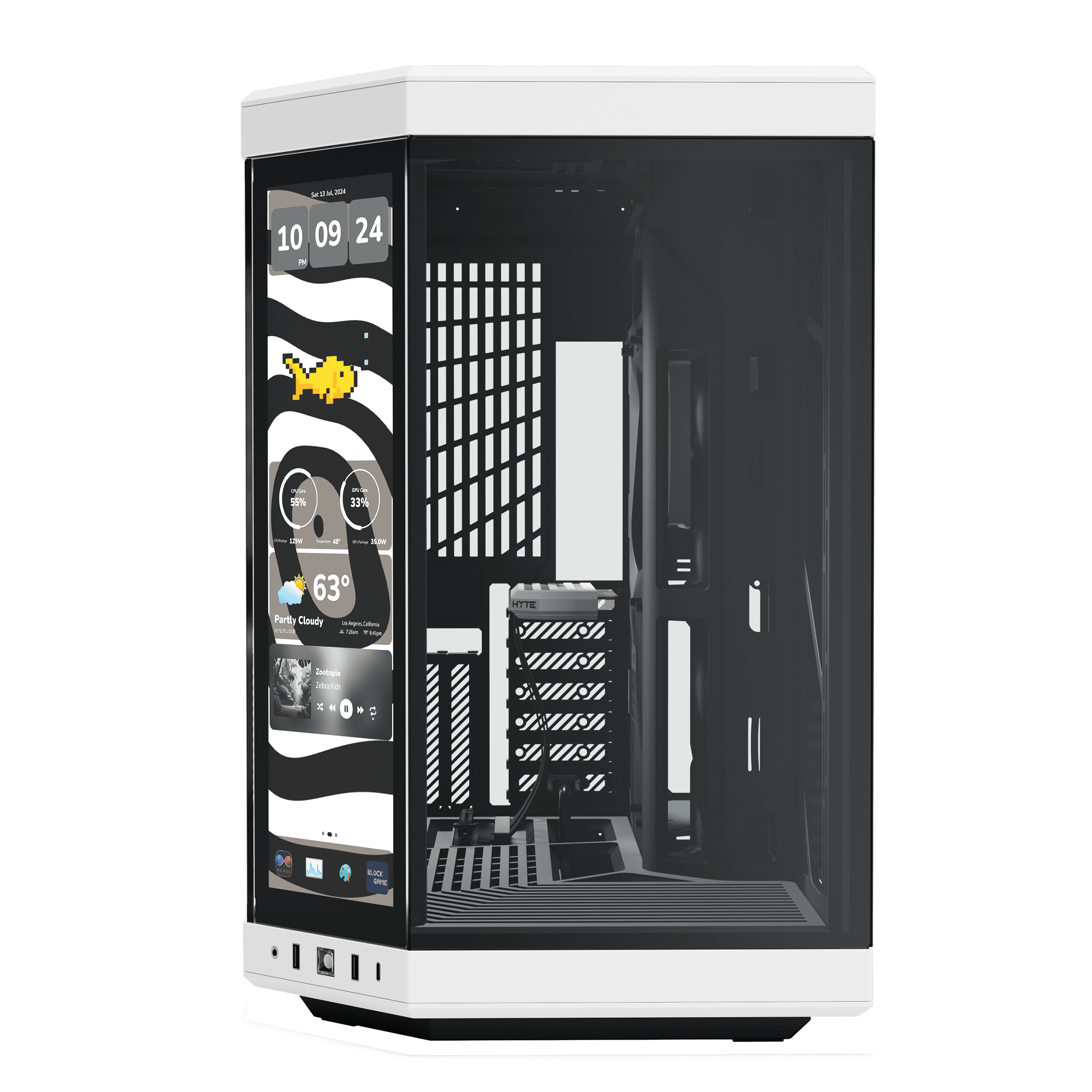 HYTE Y70 Touch Infinite Gaming Case - Panda