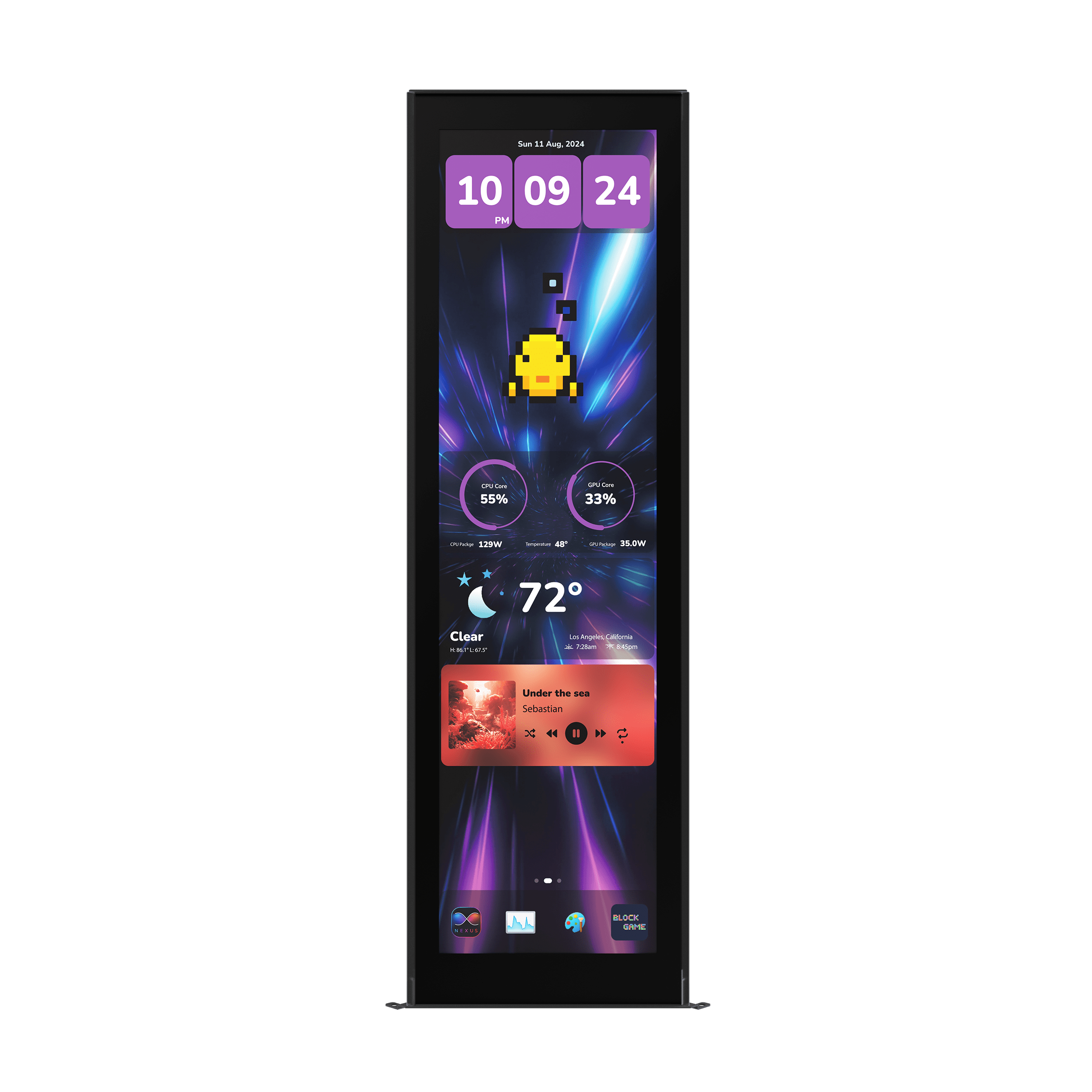 HYTE Y70 Touch Infinite 2.5K Touchscreen Display Upgrade - Pitch Black