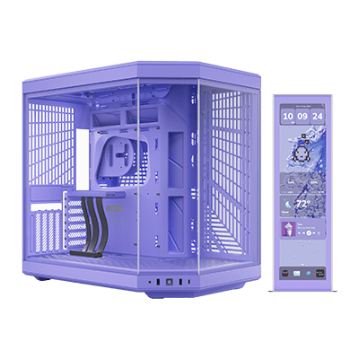 HYTE Y70 Milky Edition Dual Chamber ATX Mid-Tower Case - Taro Milk – PC 4 thumbnail image