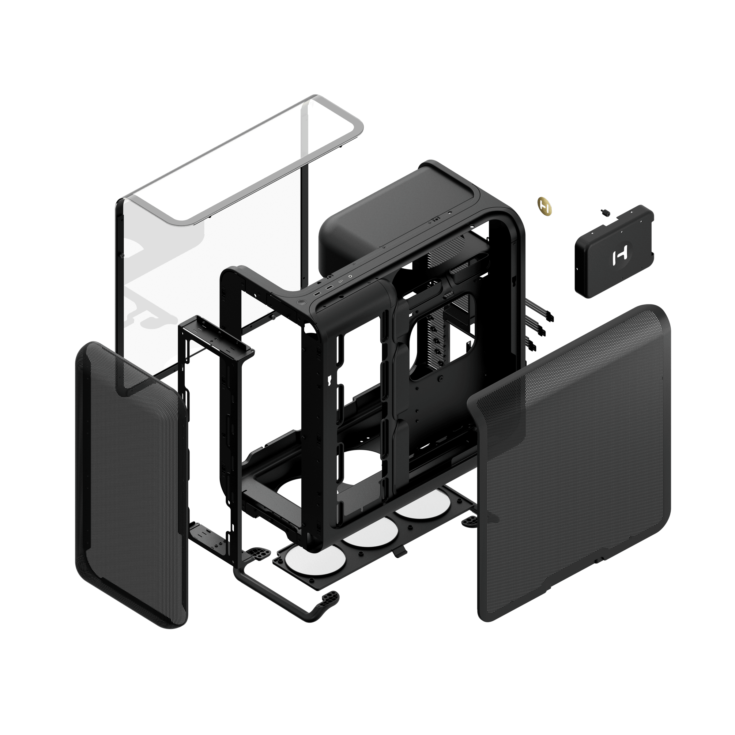 HYTE X50 Gaming Case - Pitch Black