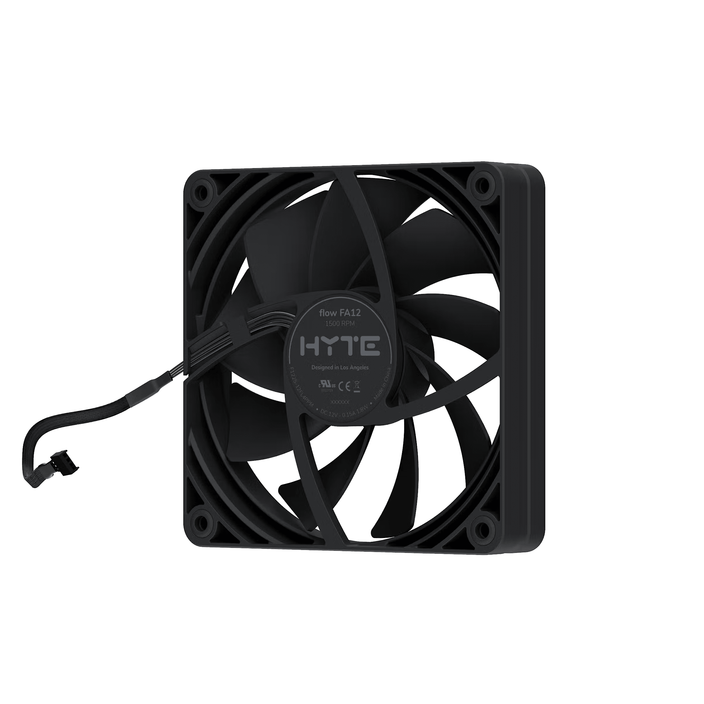 HYTE FA12 Case Fans (4-Pack) - Pitch Black