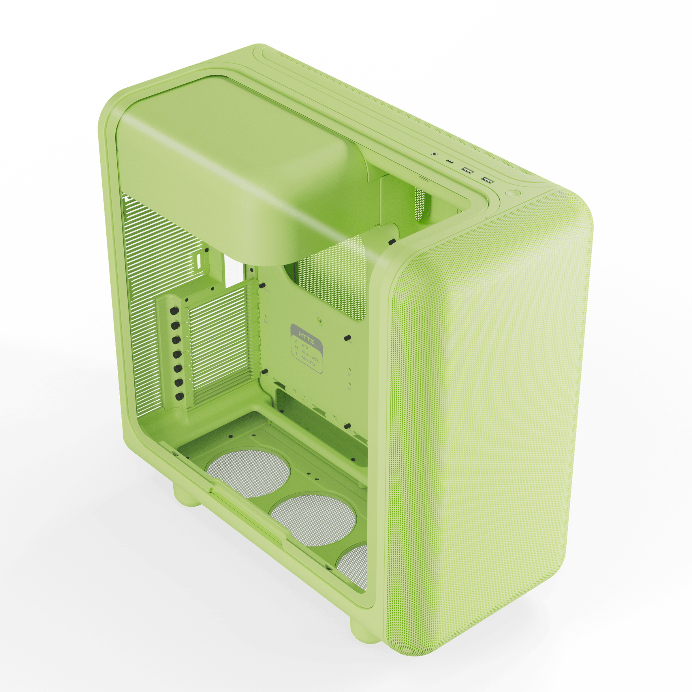 HYTE X50 Case + HYTE FA12 Case Fans (4-Pack) - Matcha