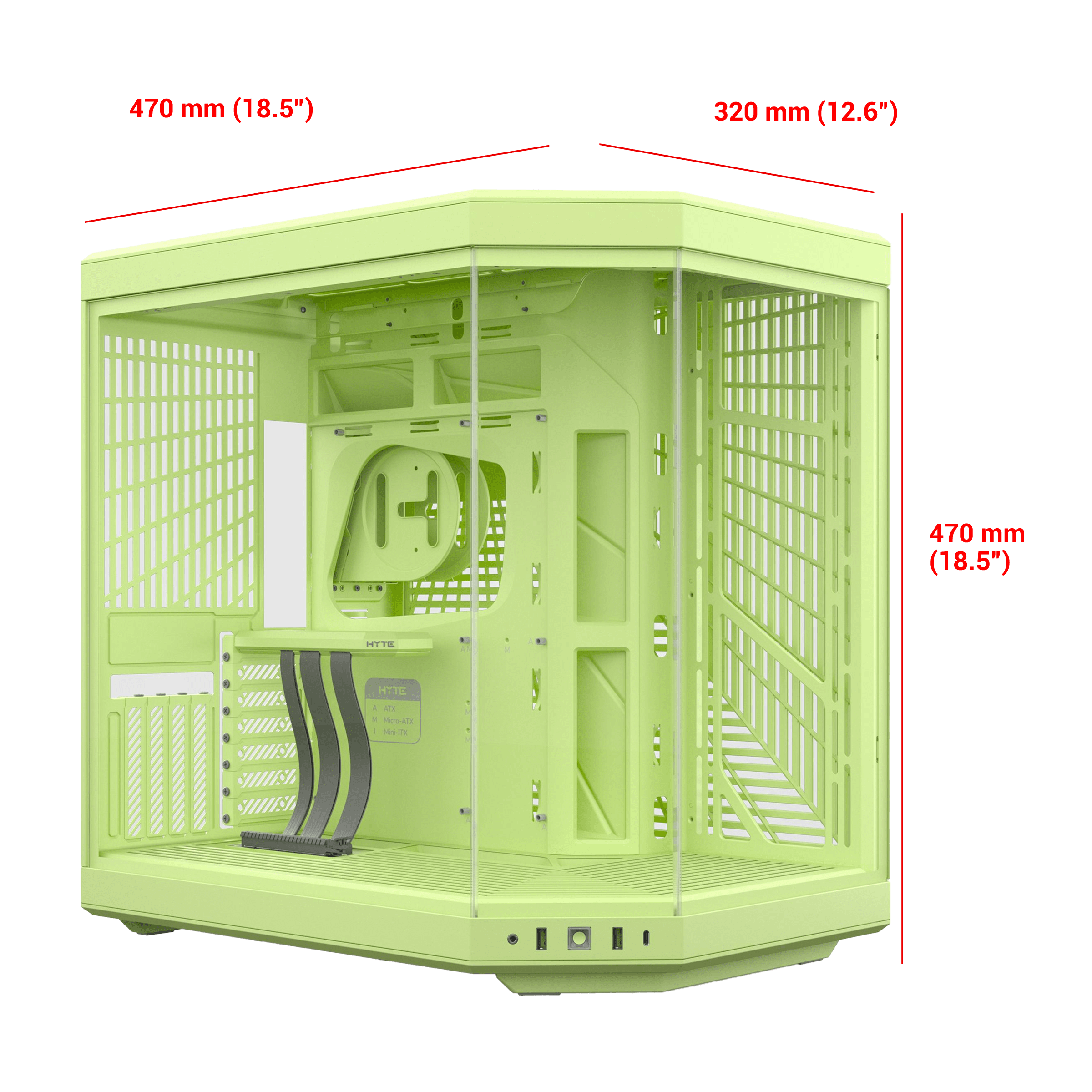 HYTE Y70 Gaming Case - Matcha