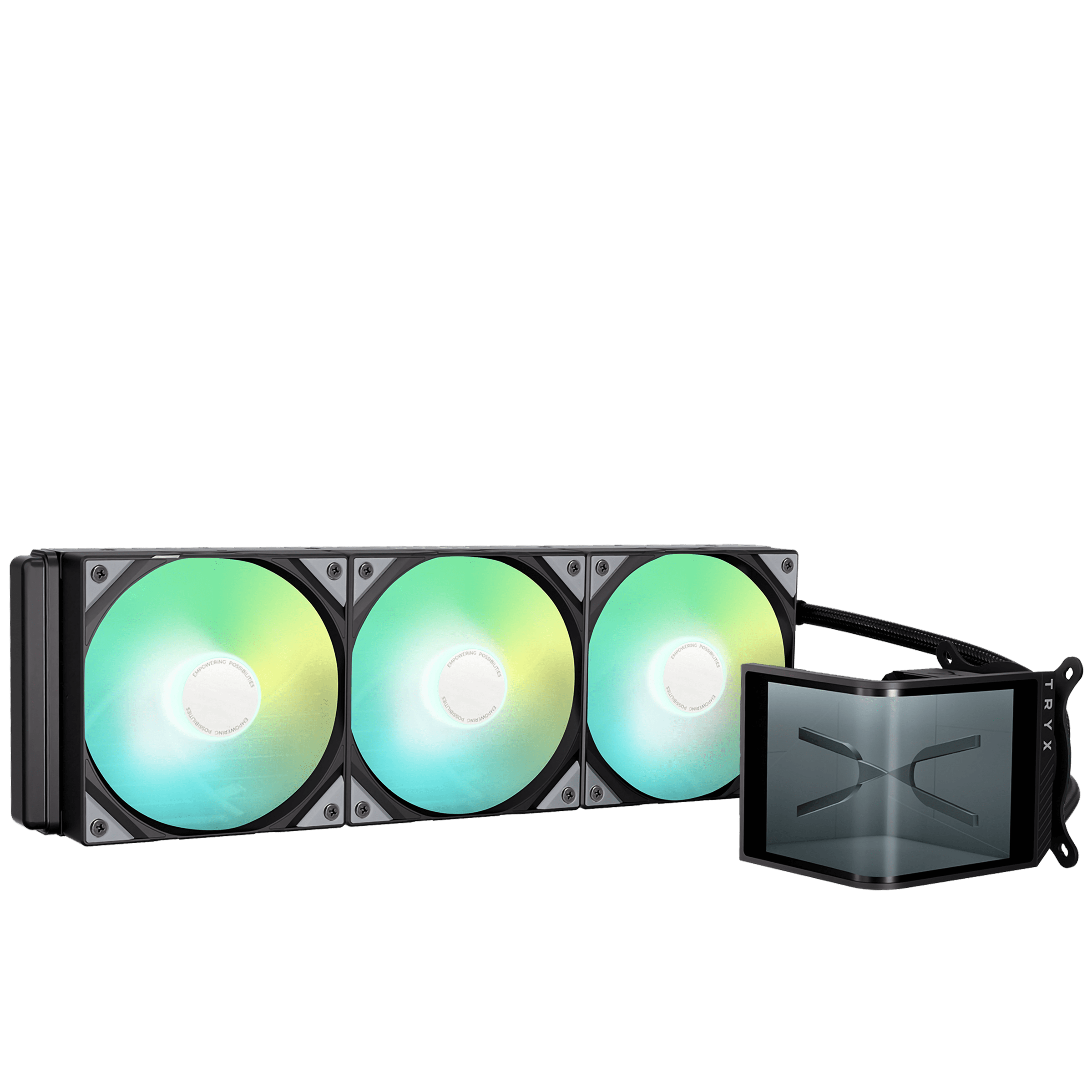 TRYX PANORAMA SE 360 ARGB 360mm Liquid Cooler with 6.67 in. AMOLED
