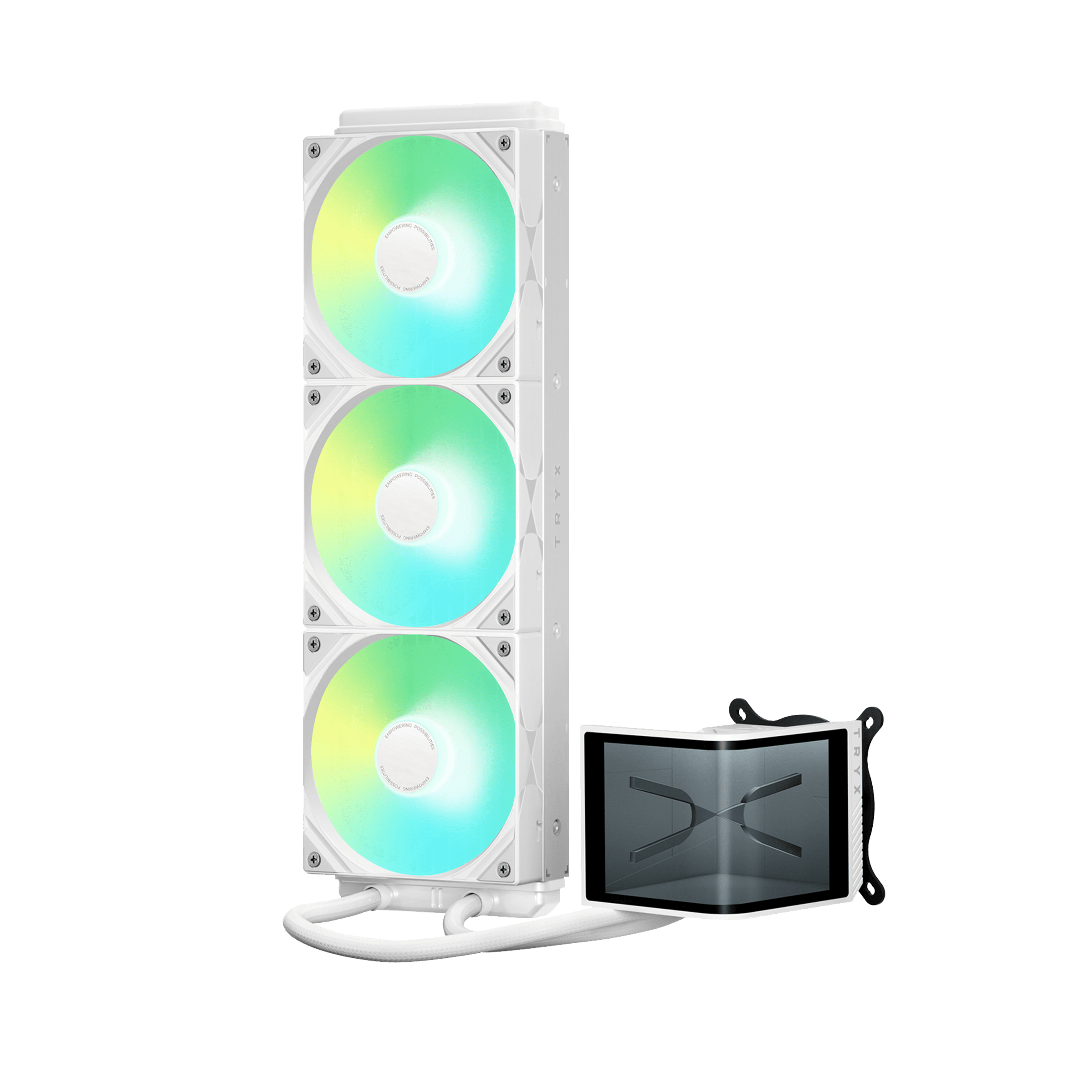 TRYX PANORAMA SE 360 ARGB 360mm Liquid Cooler with 6.67 in. AMOLED