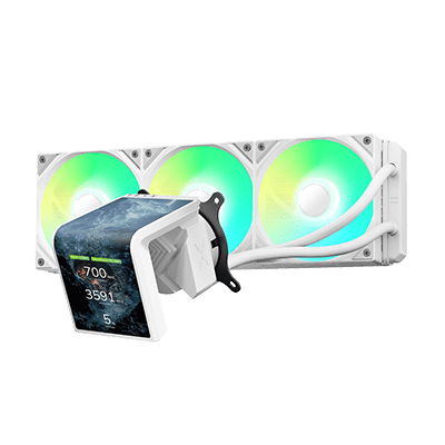 TRYX PANORAMA SE 360 ARGB 360mm Liquid Cooler with 6.67 in. AMOLED