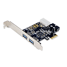 PCI-Express USB 3.0 Expansion Card (2x External Port + 1x Header)