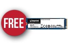 FREE 500GB Kingston NV1 M.2 NVMe SSD
