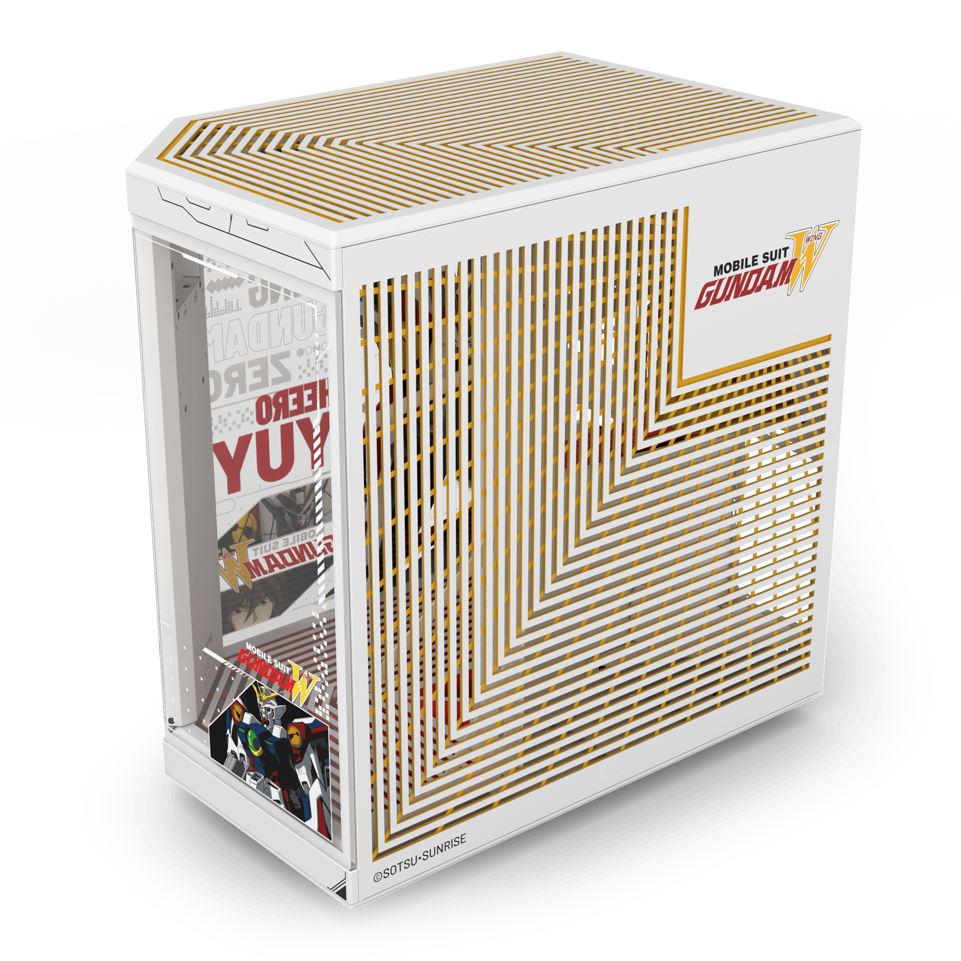 Gundam case back view