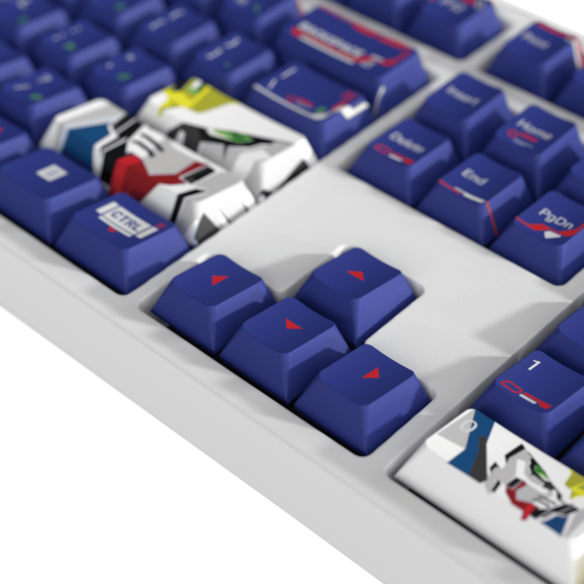 Gundam keyboard close up
