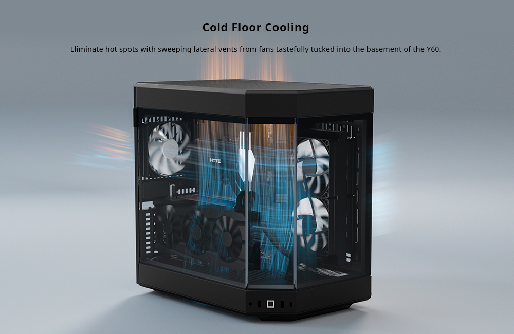 HYTE Y60 Gaming Case - Pitch Black