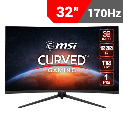 [2560x1440] MSI G321CQP E2 Curved Gaming Monitor
