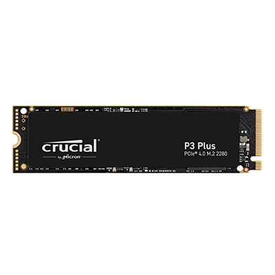 2TB Crucial P3 Plus M.2 PCIe Gen 4 NVMe SSD -- Gen 4 Read: 5000 MB/s, Write: 4200 MB/s