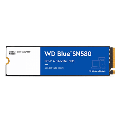 2TB WD Blue SN580 M.2 PCIe Gen 4 NVMe SSD -- Gen 4 Read: 4150MB/s; Write: 4150MB/s, Gen 3 Read: 3549MB/s; Write: 3431MB/s