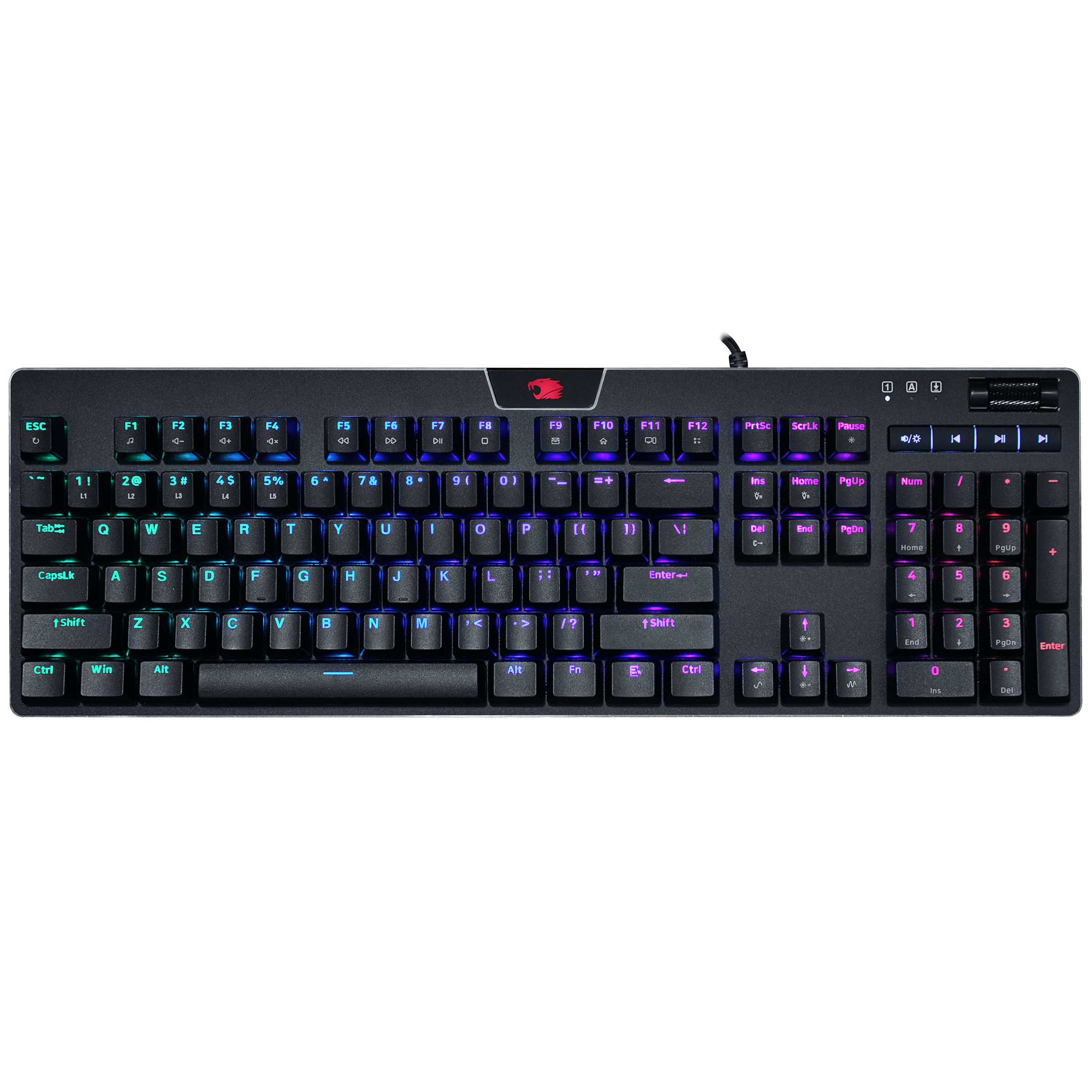 iBUYPOWER MEK 4 Mechanical Gaming Keyboard - Brown Switches