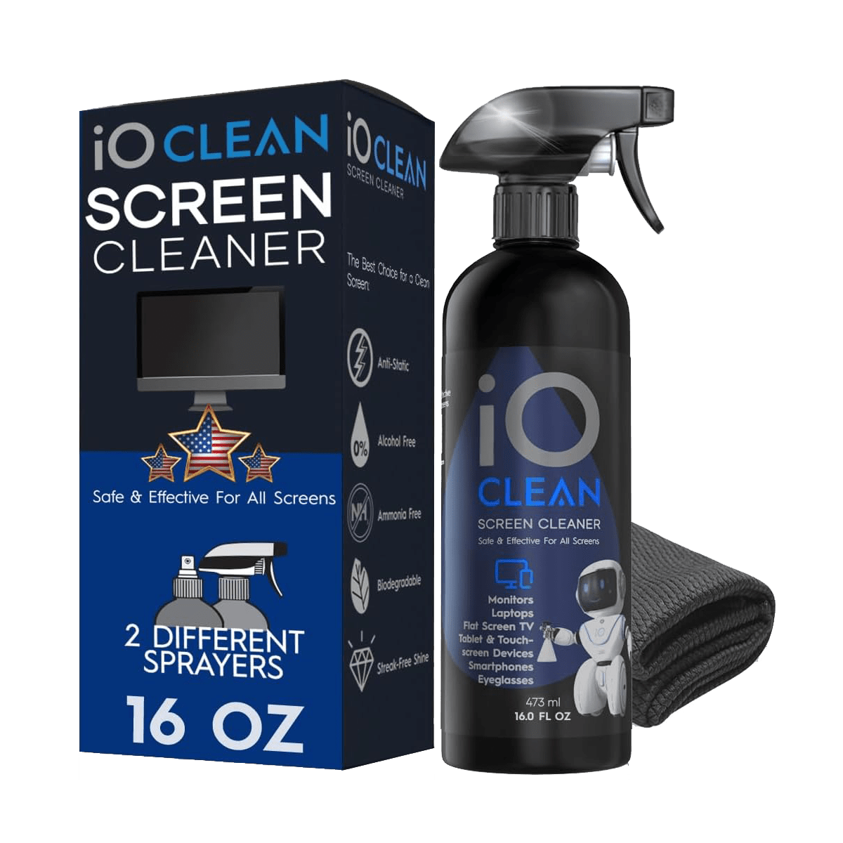 Touchscreen Mist Cleaner, Screen Cleaner, For All Phones, Laptop