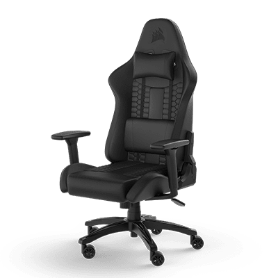 Corsair TC100 Relaxed Gaming Chair - Leatherette Black