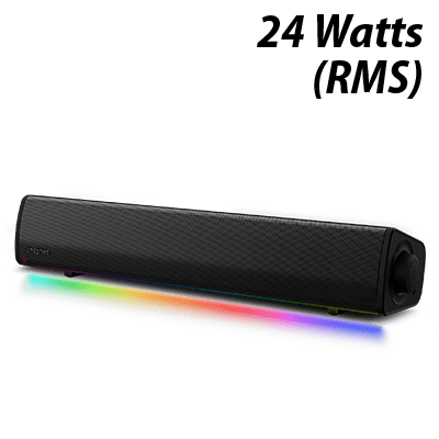 Creative Sound Blaster GS3 Gaming RGB Soundbar - Black