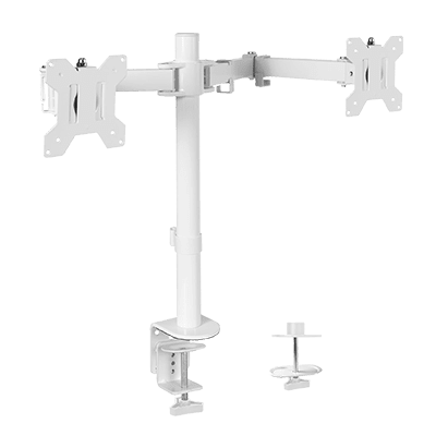 VIVO Dual Monitor Desk Mount - White