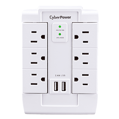 CyberPower CSP600WSURC2 Surge Protector - White