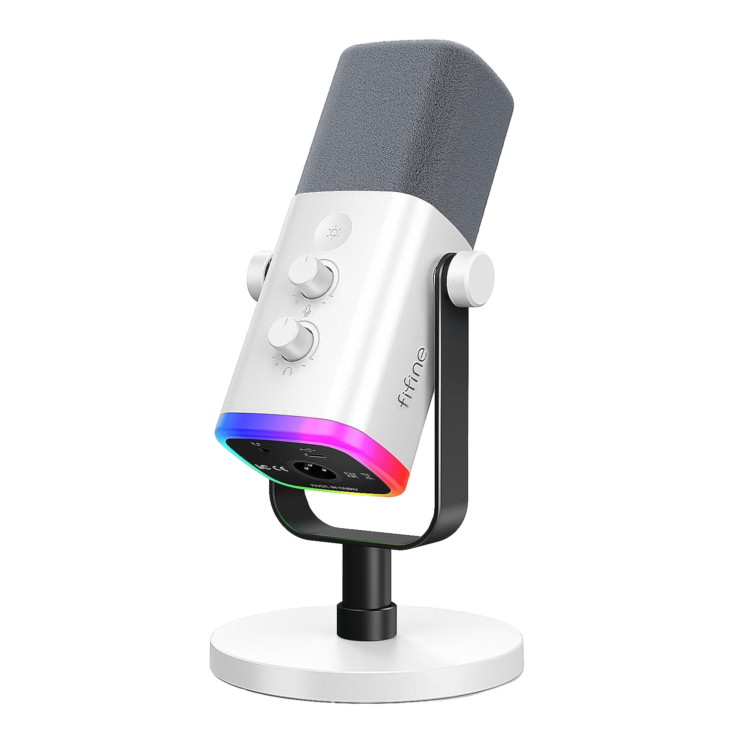 FIFINE AmpliGame AM8 XLR/USB Microphone - White